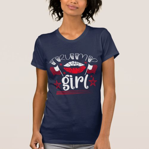 Trump Girl Girly Design Blue T_Shirt