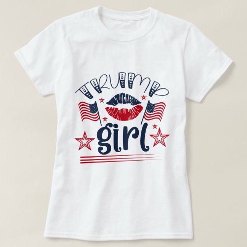 Trump Girl Girly Design T_Shirt