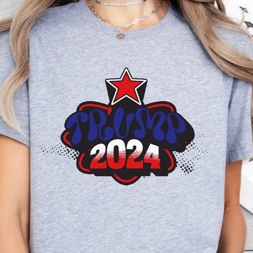 Trump Girl MAGA Republican Patriotic Y2K Vibe T_Shirt