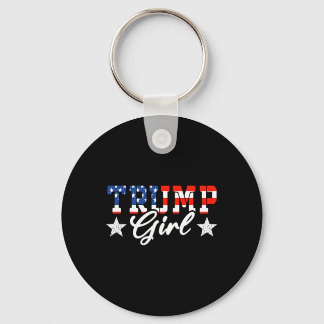 Trump Girl (on Ck) Trump Girl No Apologies Mega Me Keychain (Front)