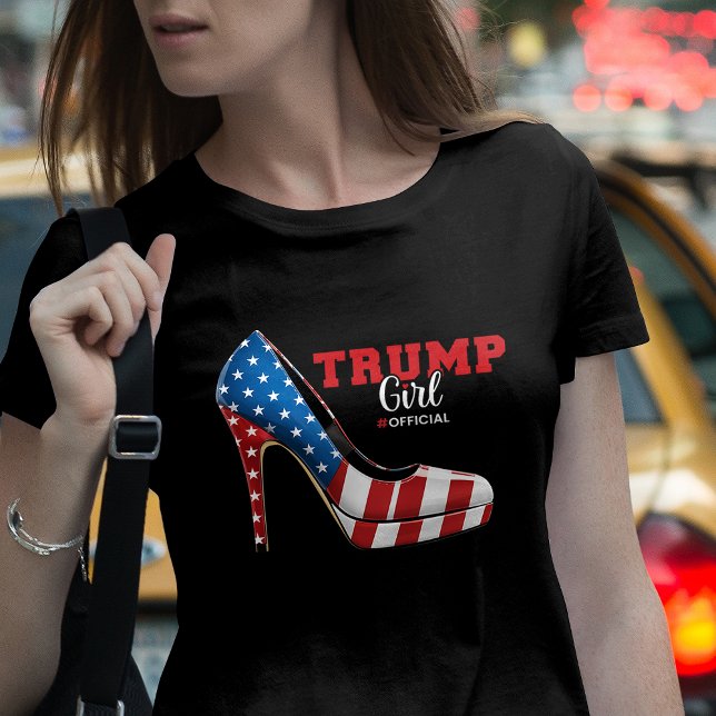  Trump Girl Patriotic High Heel American Election T-Shirt (Creator Uploaded)