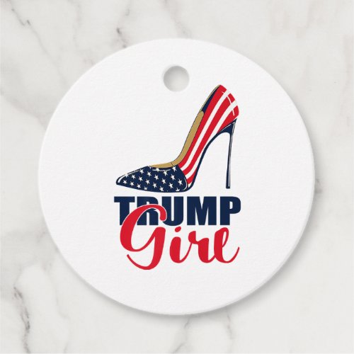 Trump Girl Stilettos High Heel American Flag Trump Favor Tags