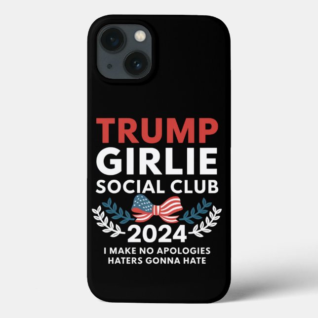 Trump Girlie Coquette Social Club Bow Election  Case-Mate iPhone Case (Back)
