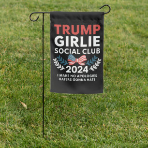 Trump Girlie Coquette Social Club Bow Election  Garden Flag