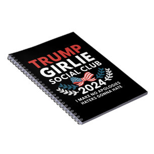 Trump Girlie Coquette Social Club Bow Election Notebook