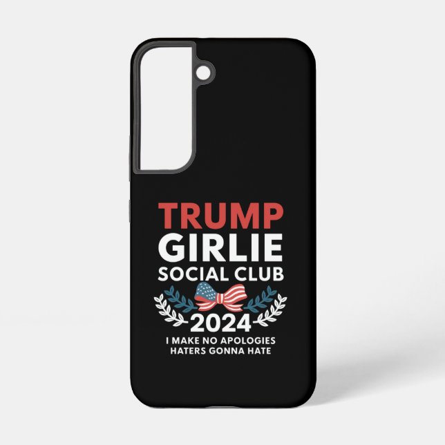 Trump Girlie Coquette Social Club Bow Election  Samsung Galaxy Case (Back)