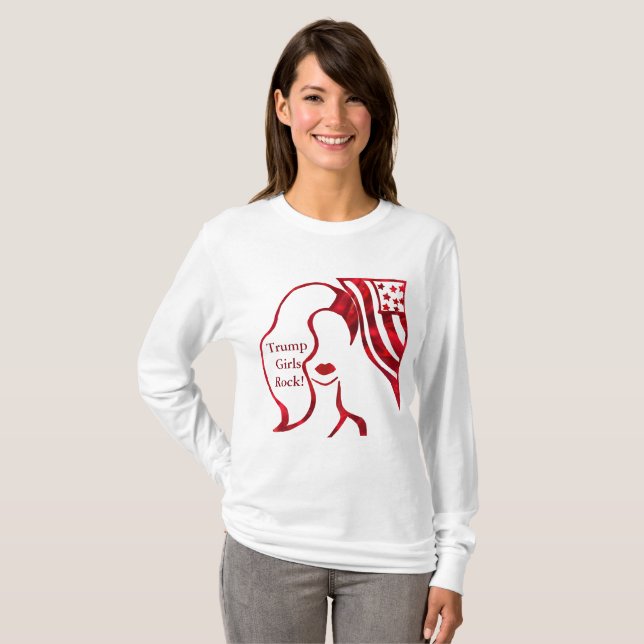TRUMP GIRLS ROCK! T-Shirt (Front Full)