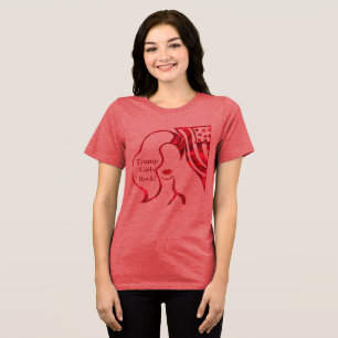 TRUMP GIRLS ROCK! T-Shirt Tri-Blend Shirt