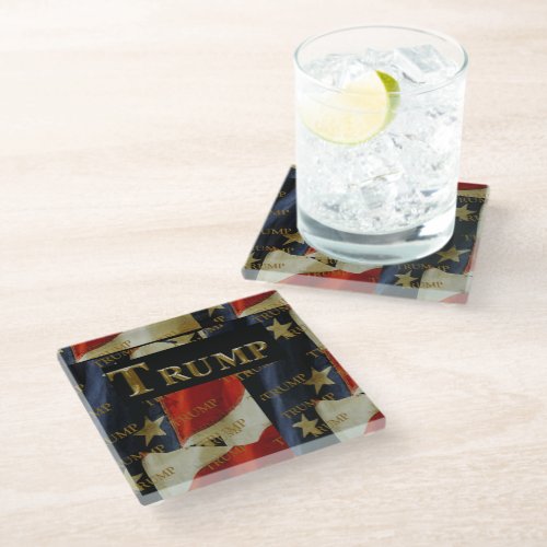 TRUMP GLASS COASTER