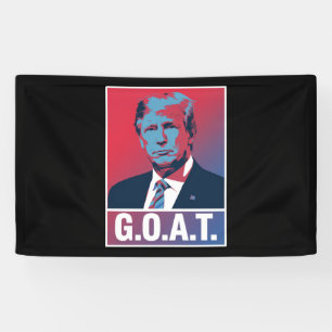 Trump GOAT Election 2024 Republican Vintage Banner