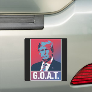 Trump GOAT Election 2024 Republican Vintage Car Magnet