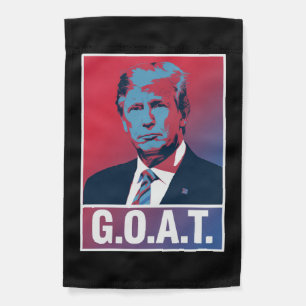 Trump GOAT Election 2024 Republican Vintage Garden Flag