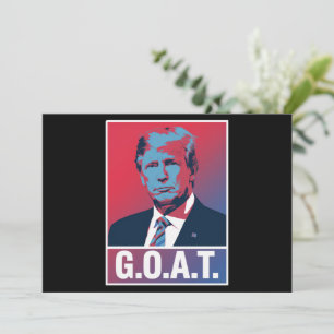 Trump GOAT Election 2024 Republican Vintage Invitation