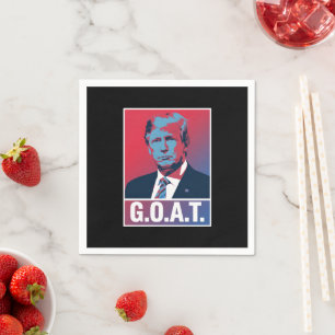 Trump GOAT Election 2024 Republican Vintage Napkins