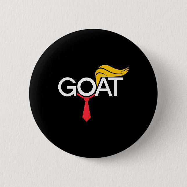 Trump Goat Election Funny Support Republican Pro A Button (Front)