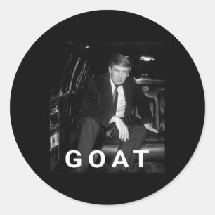 Trump Goat Republican Conservative Gift Trump 2024 Classic Round Sticker