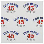 Trump God Bless 45 Fabric