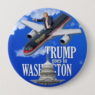 Trump goes to Washington Button