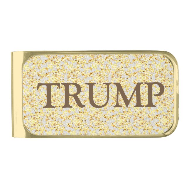 TRUMP GOLD FINISH MONEY CLIP (Front)