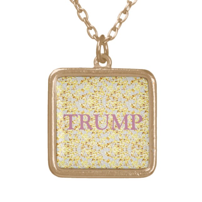 TRUMP GOLD PLATED NECKLACE (Front)