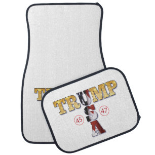 Trump Gold ⛳💯 Presidential USA 45 47 Car Floor Mat
