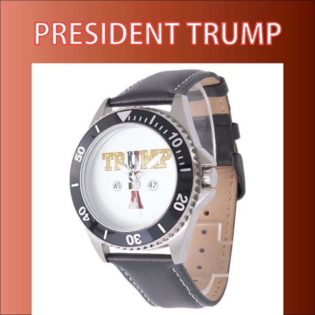 Trump Gold 💖 Presidential USA 45 47 Watch (Creator Uploaded)