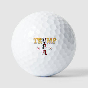 Trump Gold Presidential USA Golf Balls