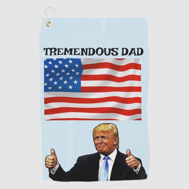TRUMP GOLF TOWEL TREMENDOUS DAD (Front)