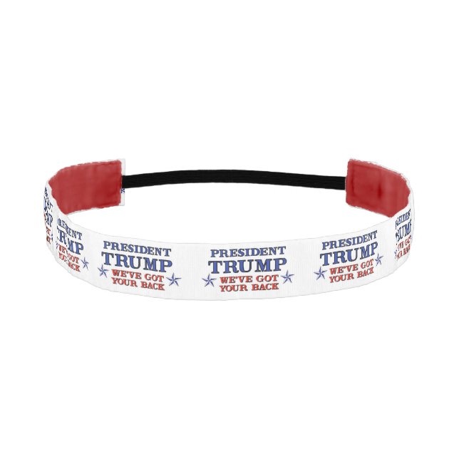 Trump Got Your Back Athletic Headband (Front)
