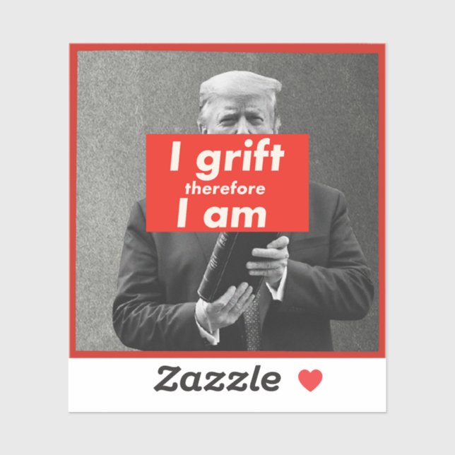 Trump Grift Treasonous Corrupt Covfefe Sticker (Sheet)