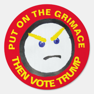 TRUMP GRIMACE yard sign