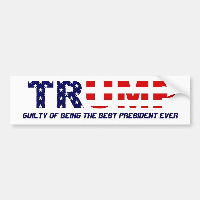 TRUMP GUILTY BUMPER STICKER (Front)