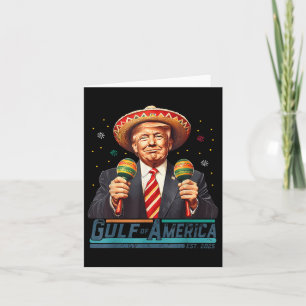 Trump Gulf Mexico Gulf Of Usa America Est 2025 Cin Card