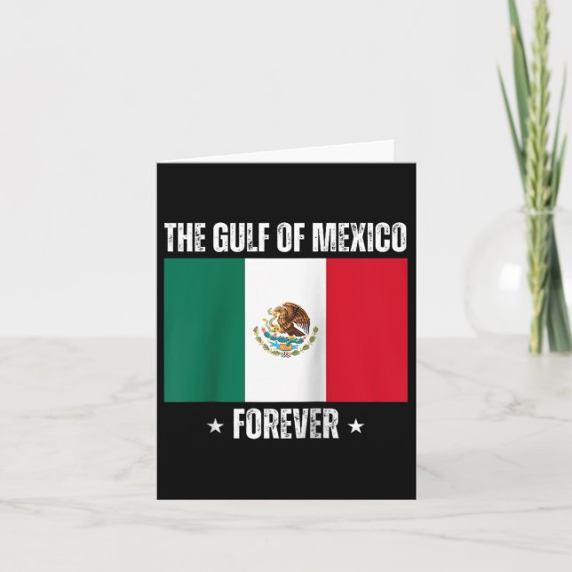 Trump Gulf Of Mexico Forever Liberal Anti Trump Gu Card (Front)