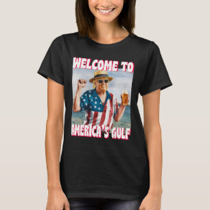 Trump Gulf Of Usa America Funny Gulf Of Mexico Usa T-Shirt