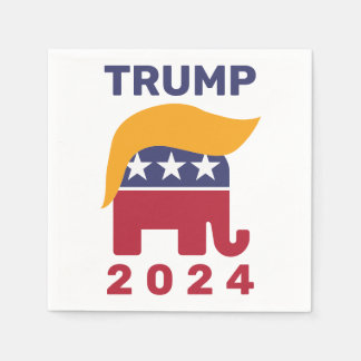 Trump hair 2024 Paper Napkins, Standard Cocktail Napkins