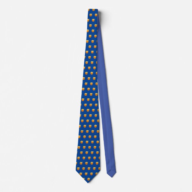 Trump Hair Emoji  Neck Tie (Front)