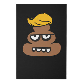 Trump Hair Poop Halloween Costume Cute Hilarious Faux Canvas Print