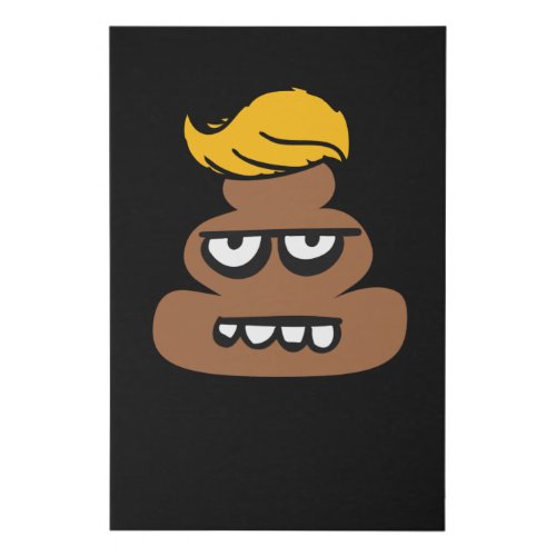 Trump Hair Poop Halloween Costume Cute Hilarious Faux Canvas Print