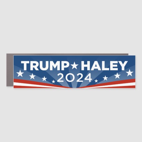 Trump Haley 2024 Bumper Car Magnet