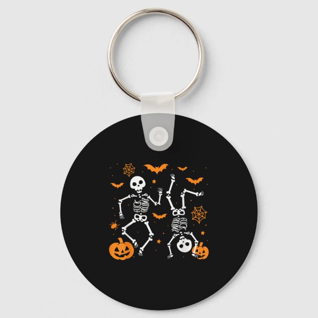 Trump Hallloween Skeleton Funny  Keychain (Front)