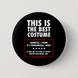 Trump Halloween Costume  Button