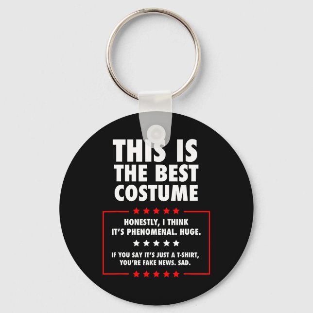 Trump Halloween Costume  Keychain (Front)
