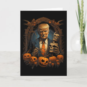 Trump Halloween Costume Scary President Pumpkin Gi Card