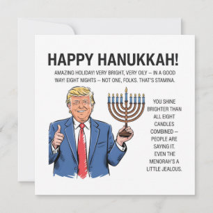 Trump Hanukkah  Holiday Card