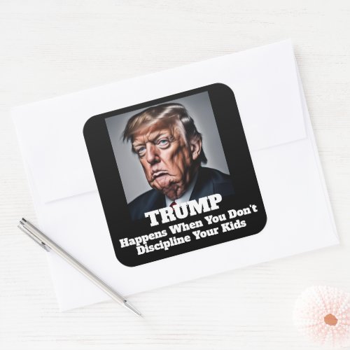 Trump Happens Square Sticker