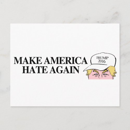 Trump Hat _ Make America Hate Again _png Postcard
