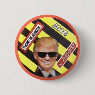 Trump Headrush Pinback Button