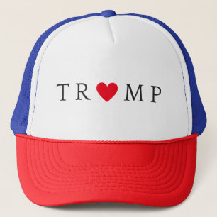 TRUMP heart trucker hat
