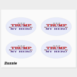 TRUMP Hero Oval Sticker